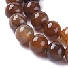 Natural Striped Agate/Banded Agate Beads Strands X-G-G582-6mm-55-3