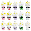 30Pcs Popcorn Resin Pendants RESI-SC0006-80-1