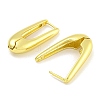 Rack Plating Oval Brass Hoop Earrings for Women EJEW-G410-61G-2