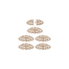 6Pcs Zinc Alloy Rhinestone Snap Lock Clasps FIND-FG0003-46A-7