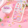 50Pcs 5 Colors Luminous Translucent Resin Decoden Cabochons RESI-TA0004-34-8