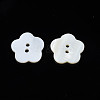 Natural Freshwater Shell Buttons SHEL-N026-181-2