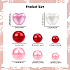 Spray Painted ABS Plastic Imitation Pearl Beads OACR-YW0002-20A-3