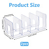 4 Girds Plastic Shoes Display Organizer Holder ODIS-WH0099-122-2