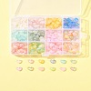 360Pcs 11 Colors Frosted Transparent Acrylic Beads OACR-FS0002-30-8