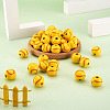 100Pcs Dyed Wood Beads WOOD-CW0001-06-6