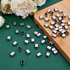 60Pcs 201 Stainless Steel Slide Charms STAS-ME0002-75-4