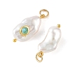 Natural Baroque Keshi Pearl Pendants PALLOY-JF05929-2