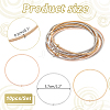   10Pcs 3 Colors Carbon Steel Wire Spring Chains Stretch Bracelet BJEW-PH0004-38-2