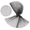 2Pcs 2 Colors Polyester Rhinestone Mesh Headpiece Cap for Women AJEW-CY0001-64-7