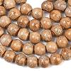 Handmade Fancy Antique Glazed Porcelain Ceramic Round Beads Strands X-PORC-L019-13mm-06-2