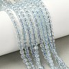 Natural Aquamarine Beads Strands G-P576-4mm-01B-1