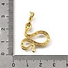 Brass Micro Pave Cubic Zirconia Pendants KK-Q066-08C-G-3