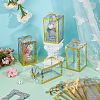 Folding Heart Print Transparent PVC Gift Packing Boxes CON-WH0085-192C-01-4