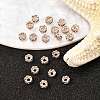 Brass Rhinestone Spacer Beads RB-A014-L4mm-01RG-NF-4