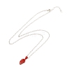 Rack Plating Alloy Heart Pendant Necklaces Sets NJEW-B081-07C-3