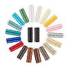 20 Rolls 20 Colors Flat Waxed Polyester Cord YC-PH0001-53-6