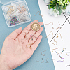 120Pcs 4 Styles 304 Stainless Steel Earring Hooks STAS-UN0034-15-2