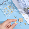 10 Pairs Brass Earring Hooks KK-BBC0027-77B-3