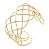 Hollow 304 Stainless Steel Cuff Bangles BJEW-B158-04G-02-4