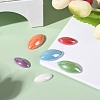 Pearlized Plated Opaque Glass Cabochons PORC-MSMC003-05-4