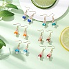 Handmade Lampwork Dangle Earrings EJEW-MZ00440-2
