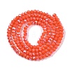 Electroplate Opaque Solid Color Glass Beads Strands EGLA-A044-P3mm-L21-2