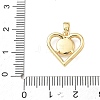Brass Micro Pave Clear Cubic Zirconia Pendants RE-CBAB606-01G-3