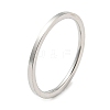 Non-Tarnish 304 Stainless Steel Simple Plain Band Finger Ring for Women Men RJEW-F152-05P-F-1