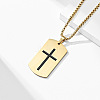 Stainless Steel Military Tag Necklaces KD7278-1-1