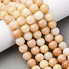 Ombre Effect Dyed Glass Beads Strands X-GLAA-T031-01O-07-2