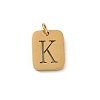 304 Stainless Steel Charms LS-STAS-R001-01G-K-1