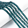 Electroplate Glass Beads Strands X-EGLA-A034-T6mm-B25-1