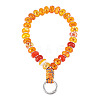 Resin Rondelle Bead with Polyester & Spandex Cord Phone Hand Strap Chains HJEW-TADJ0012-1