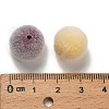 Flocky Opaque Acrylic Beads OACR-I026-01D-3
