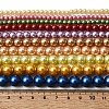 Round Grade A Glass Pearl Beads Strands HY-E001-09-6