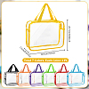 7Pcs 7 Colors PVC Zipper Storage Bags with Handle ABAG-PH0002-05-2