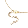 Brass Bag Locket Pendant Cross Link Chain Necklaces for Women NJEW-JN05838-5