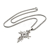 304 Stainless Steel Pendant Necklaces for Women Men NJEW-G123-13P-3