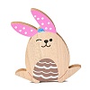 Easter Theme Natural Wood Display Decorations LS-AJEW-P087-A06-1