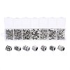 1Box 260pcs/box Tibetan Style Alloy Spacer Beads Large Hole TIBEB-TA0001-01AS-1