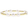 Temperament Magnet Gold Elastic Bracelet Baroque Imitation Pearl Multi layered Layered Bracelet Small and Popular Bracelet BK8855-6-1