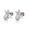 304 Stainless Steel Puppy Jewelry Sets SJEW-F208-04P-6