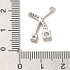 Brass Micro Pave Cubic Zirconia Pendants ZIRC-P113-04P-3