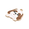 Animal Puppy Alloy Enamel Pendants FIND-V001-03G-05-2
