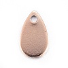 Ion Plating(IP) Stainless Steel Charms X-STAS-L211-02B-RG-1