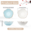 2Pcs 2 Colors Porcelain Brush Holder OFST-PH0001-06B-2