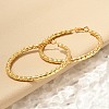 304 Stainless Steel Twist Hoop Earrings EJEW-Q011-16G-5