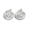 304 Stainless Steel Spiral Stud Earrings EJEW-K295-18P-1