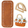 2Pcs Wood D Shaped Handles Replacement DIY-PH0030-01A-1